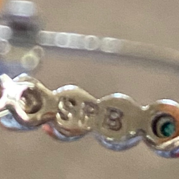 Lab Created White Sapphire Earrings - Picture 6 of 7